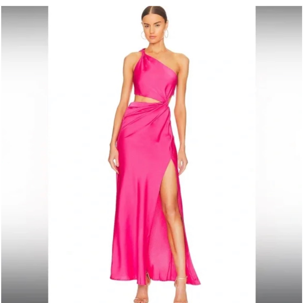 Nwt Misha Collection Kristin Gown Hot Pink Size 6